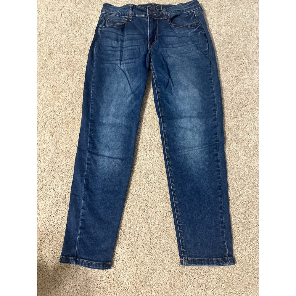 Rue21‎ Mid Rise Skinnies Jeans Dark Wash Denim Casual Everyday Womens